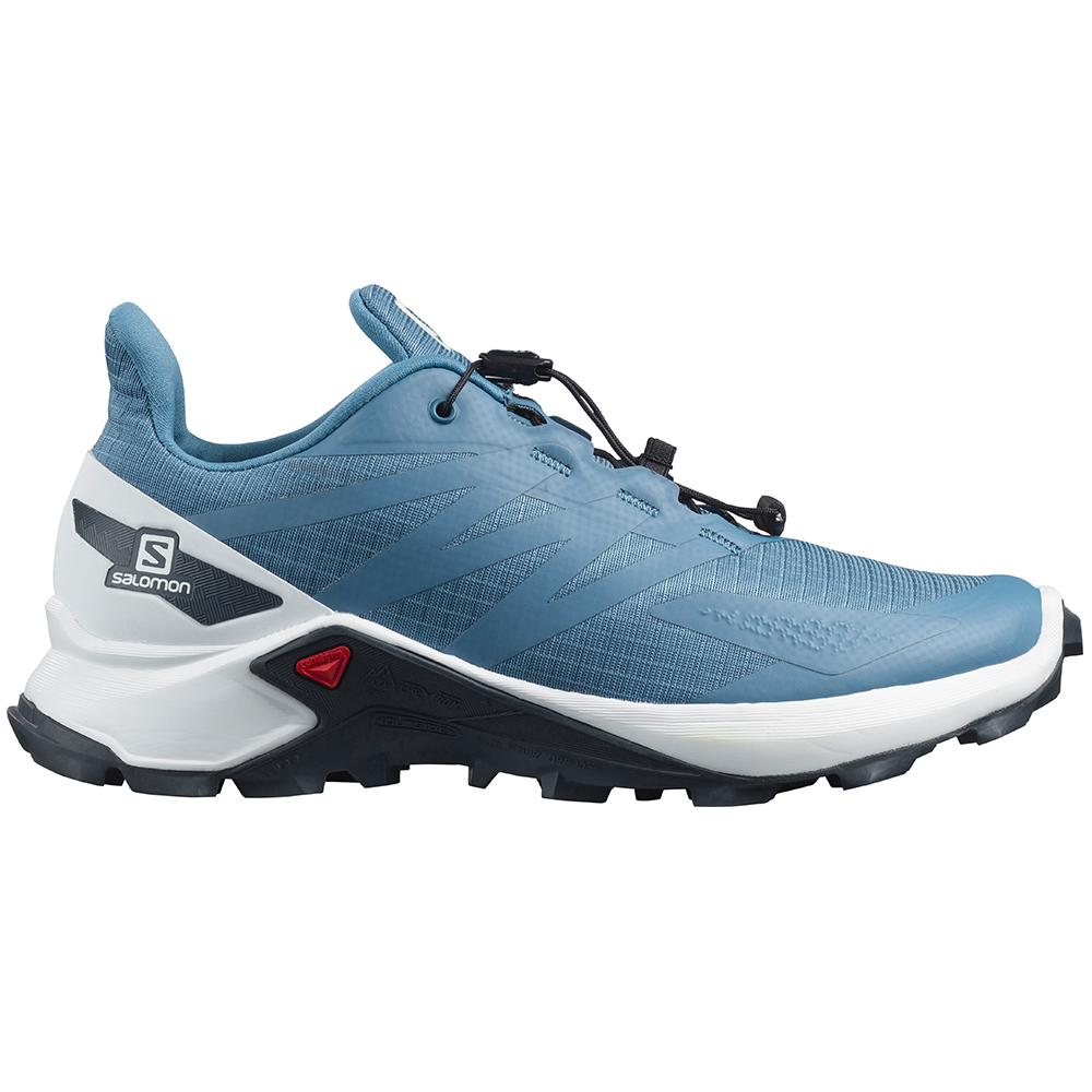 Chaussures De Trail Running Salomon Femme Bleu - Salomon SUPERCROSS BLAST W - France (7190-BTMDQ)